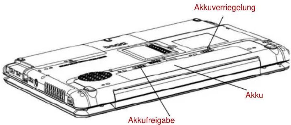 TOSHIBA Satellite Pro A300D - Akku entfernen - 2