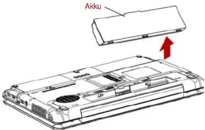TOSHIBA Satellite Pro A300D - Akku entfernen - 3