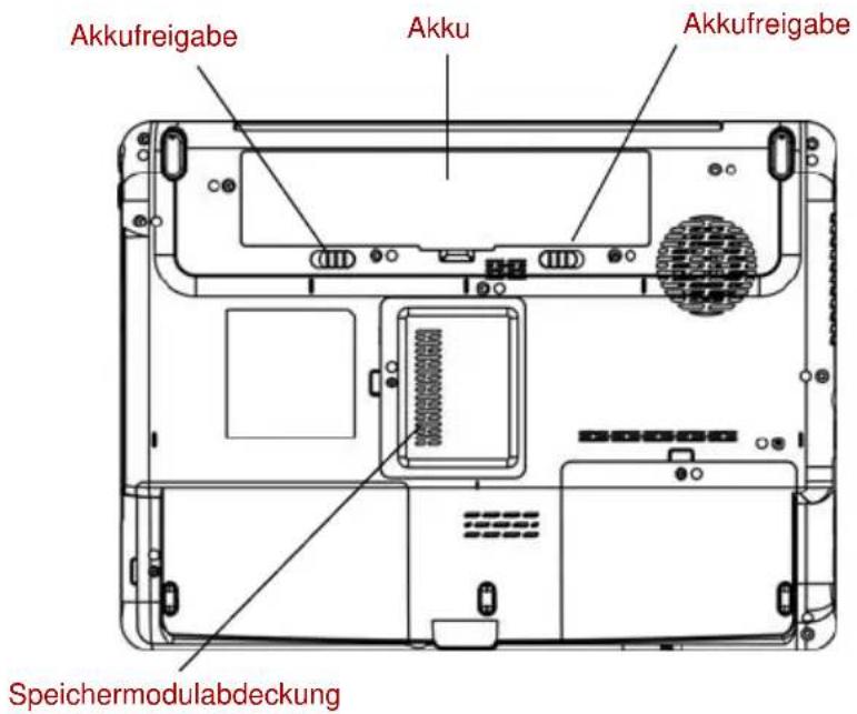 TOSHIBA Satellite Pro A300D - Unterseite - 1