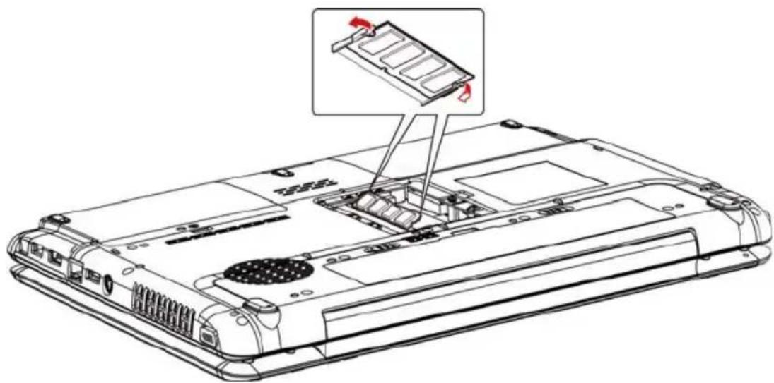TOSHIBA Satellite Pro A300D - Speichermodule entfernen - 3