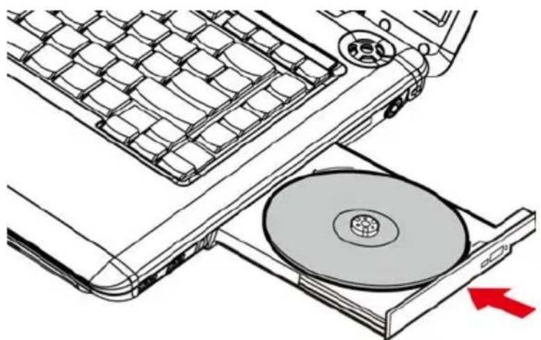TOSHIBA Satellite Pro A300D - Einlegen von Discs - 8