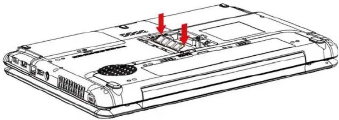 TOSHIBA Satellite Pro A300D - Speichermodule installieren - 6
