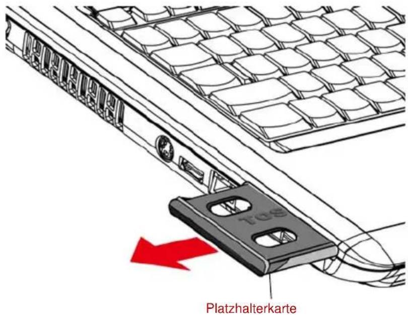 TOSHIBA Satellite Pro A300D - ExpressCard einsetzen - 3