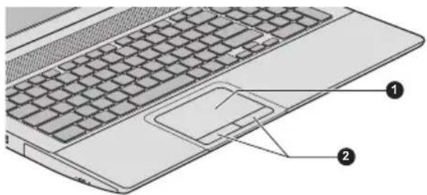 TOSHIBA Satellite L870D - Verwenden des Touchpads - 1