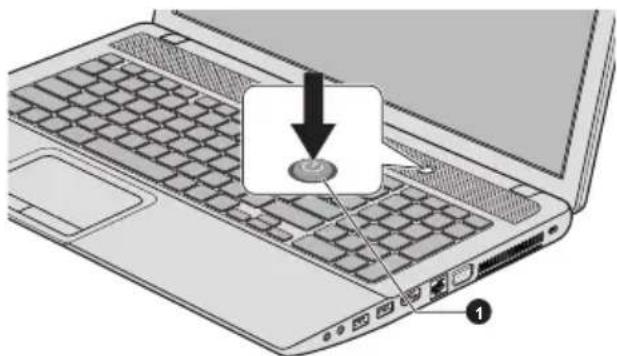 TOSHIBA Satellite L870D - Öffnen des Bildschirms - 5
