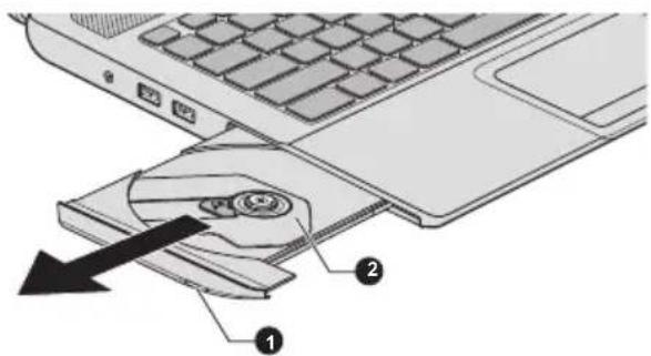 TOSHIBA Satellite L870D - Verwenden des optischen Laufwerks - 2