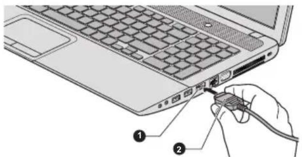 TOSHIBA Satellite L870D - Verbindung mit dem HDMI-Ausgang - 1