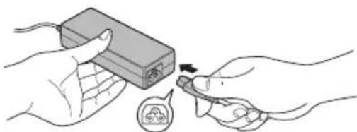 TOSHIBA Satellite L70D - Verbinden Sie das Netzkabel mit dem Netzadapter. - 2