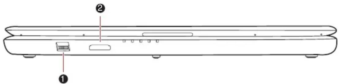 TOSHIBA Satellite L550D - Vorderseite mit geschlossenem Bildschirm - 1