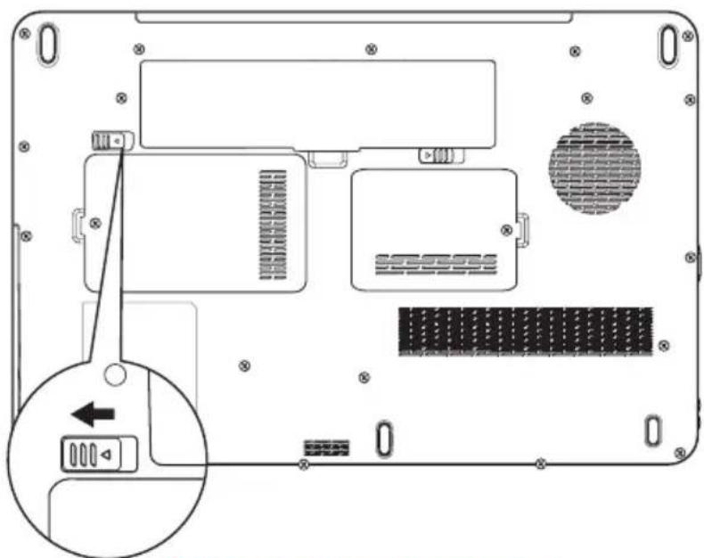 TOSHIBA Satellite L550D - Ersetzen des Akkus - 2