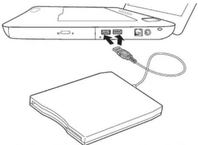 TOSHIBA Satellite L550D - Diskettenlaufwerk anschließen - 2