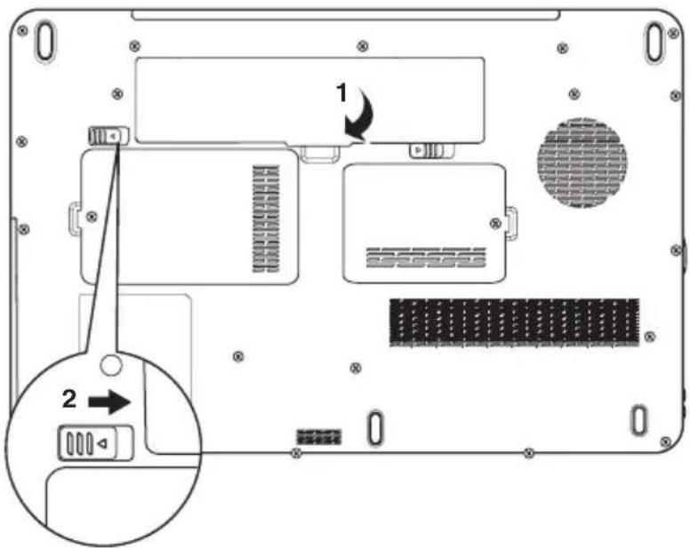 TOSHIBA Satellite L550D - Ersetzen des Akkus - 4
