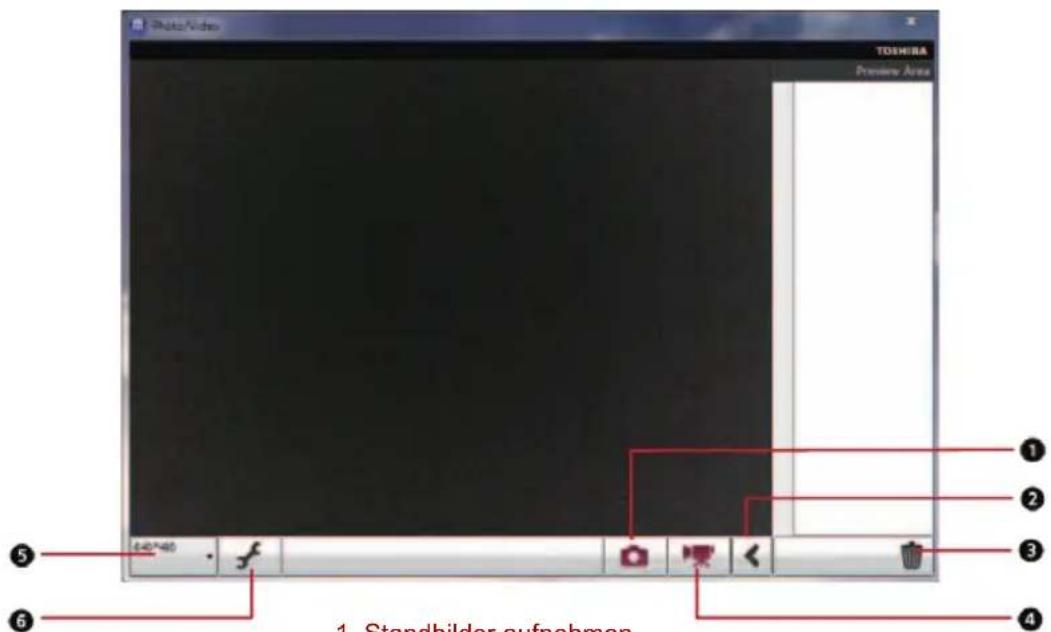 TOSHIBA Satellite L550D - Verwenden der TOSHIBA Web Camera Application - 1