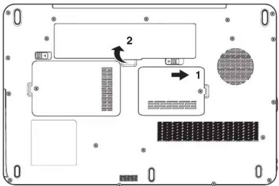 TOSHIBA Satellite L550D - Ersetzen des Akkus - 3