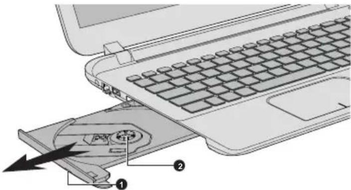 TOSHIBA Satellite S50-B - Verwenden der optischen Laufwerke - 2