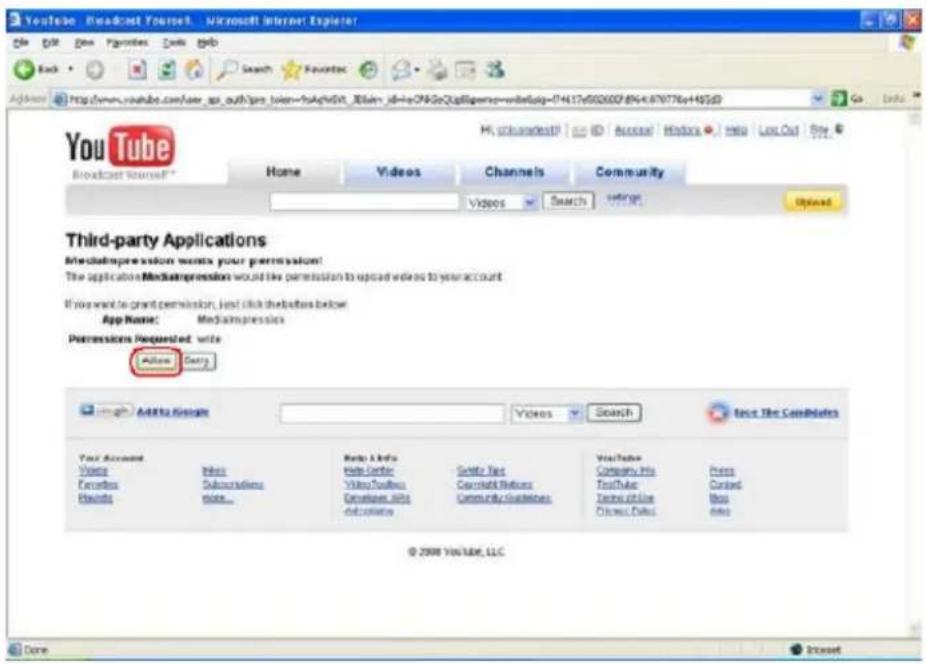 TOSHIBA Camileo h20 - Hochladen von Videos auf die YouTube-Website - 6