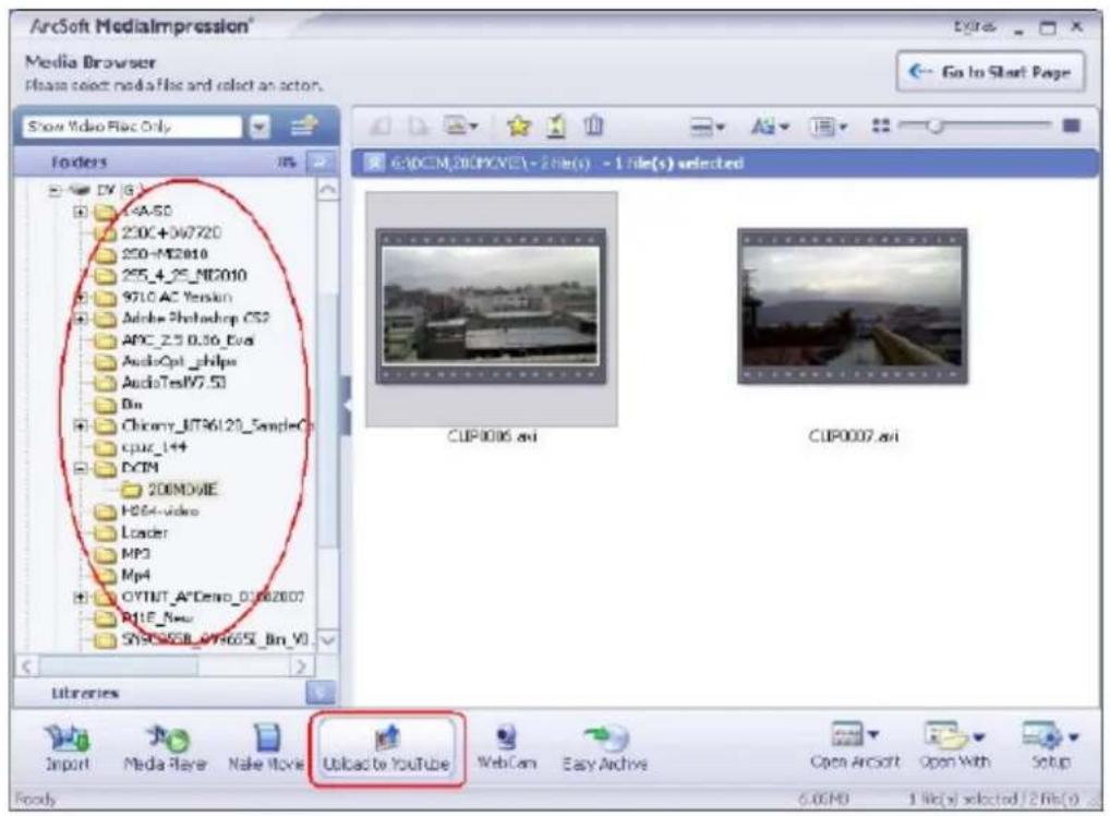 ArcSoft MediaImpression Media Browser Please select media files and select an action. Show Video File Only Go to Start Page Folders DX (G) 230C+047720 250-M2010 255_4_25_NC2010 9710 AC Version Adobe Photoshop CS2 APC_2.5 0.36_Evol AudioOpt Bhips AudioTestW7.50 Din Chicory_MT96120_SampleC cpuc_144 DCM 200MOVIE H264-video Loader MP3 MP4 OYTNT_A*Demo_01002007 R11E_New SYNCSOSB_0YRS65_Bn_V0 Libraries Import Media Player Make Movie Upload to YouTube WebCam Easy Archive Open ArcSoft Open With Setup Upload to YouTube WebCam Easy Archive Open ArcSoft Open With Setup 6.0CM D 1 file(s) selected / 2 file(s)