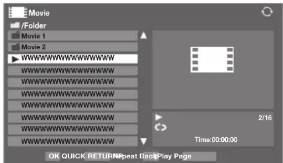 TOSHIBA 55SV685D - Viewing movie files - 1