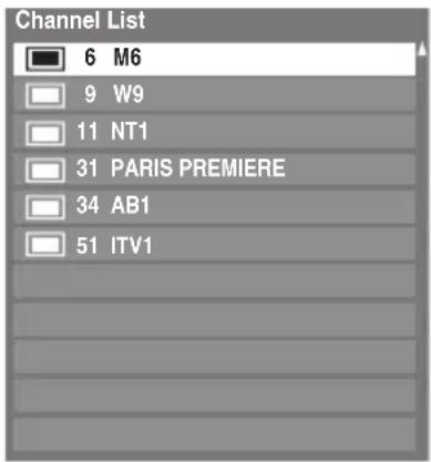 TOSHIBA 55SV685D - Channel List - 1