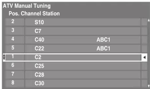 TOSHIBA 55SV685D - Sorting positions - 1