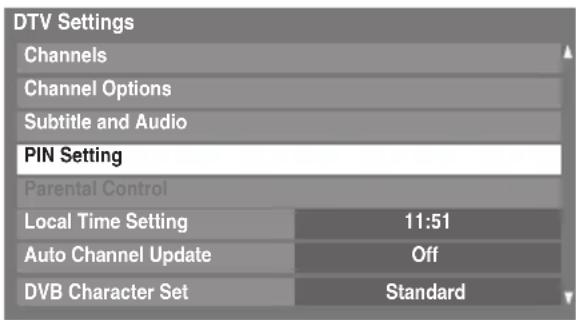 TOSHIBA 55SV685D - Setting the PIN - 2