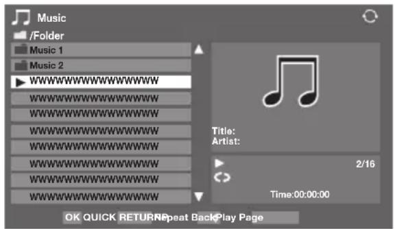 TOSHIBA 55SV685D - Playing music files - 1