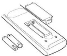 TOSHIBA 55SV685D - Inserting batteries and effective range of the remote - 1