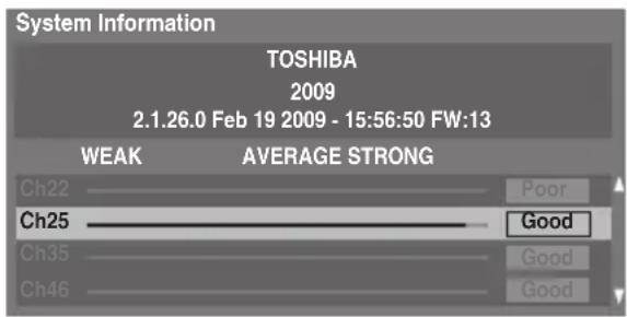 TOSHIBA 46SV685D - System Information - 1