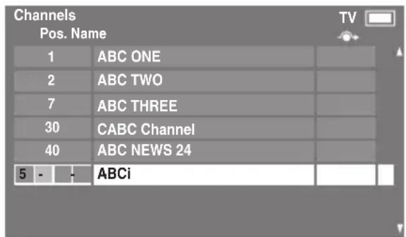 TOSHIBA 46SV685D - Channels - 3