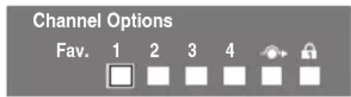 TOSHIBA 46RV733 - Selecting favourite channels - 1