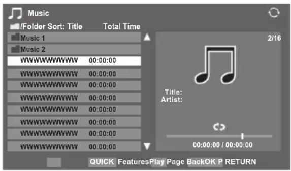 TOSHIBA 46RV733 - Playing music files (on DLNA CERTIFIED™ Server) - 1