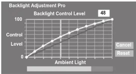 TOSHIBA 46RV733 - Auto Brightness Sensor Settings - 2