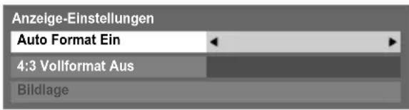 TOSHIBA 46MV732 - Automatische Formateinstellung (Breitbild) - 1