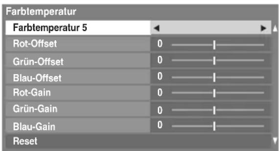TOSHIBA 42XV636D - Farbtemperatur - 1