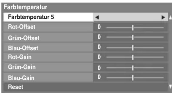 TOSHIBA 42XV635DG - Farbtemperatur - 1