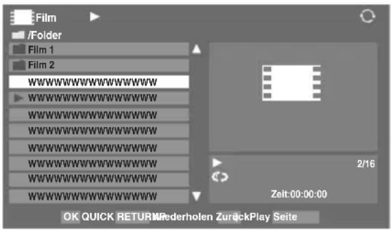 TOSHIBA 42XV635DG - Ansehen von Filmen (nur bei USB-Geräten) - 1