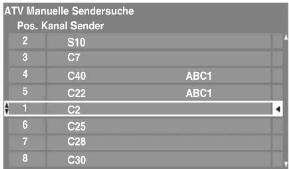 TOSHIBA 42XV635DG - Positionen sortieren - 1
