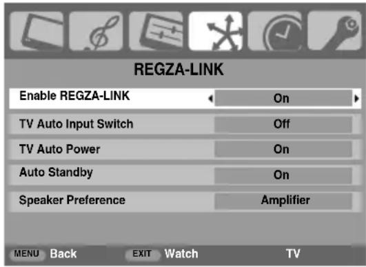 TOSHIBA 42CV500PG - Enable REGZA-LINK - 1