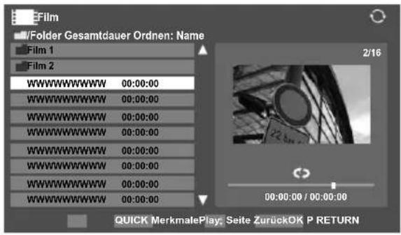 TOSHIBA 40MV732 - Ansehen von Filmen (auf dem DLNA CERTIFIED™ -Server) - 1