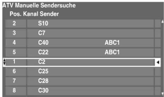 TOSHIBA 40MV732 - Positionen sortieren - 1
