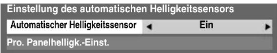 TOSHIBA 37MV732 - Einstellung des automatischen Helligkeitssensors - 1