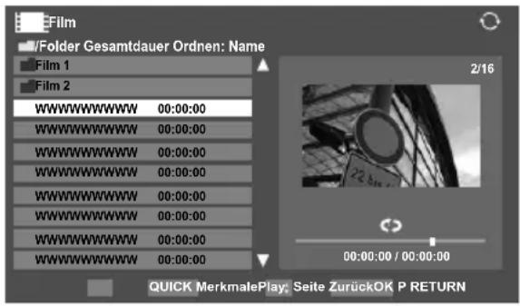 TOSHIBA 37MV732 - Ansehen von Filmen (auf dem DLNA CERTIFIED™ -Server) - 1