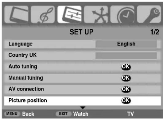 TOSHIBA 37CV500PG - Picture position - 1
