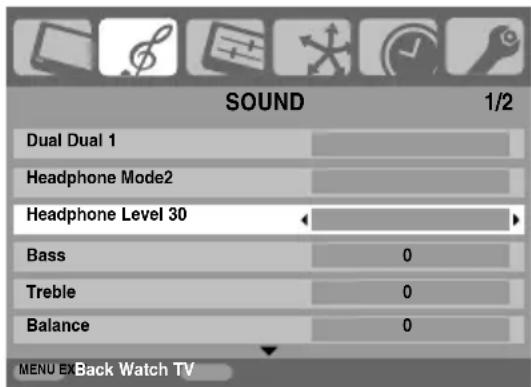 TOSHIBA 37CV500PG - Headphone Mode - 1