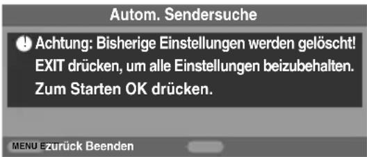 TOSHIBA 32XV555D - Verwenden der Autom. Sendersuche - 2
