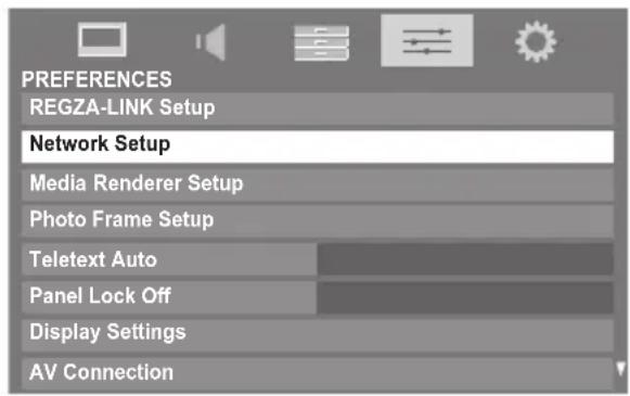 TOSHIBA 32MV732 - Setting up the Network - 1