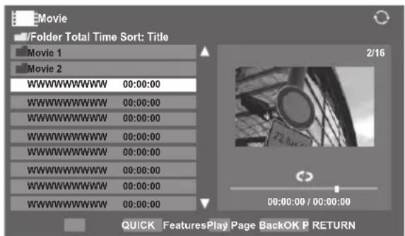 TOSHIBA 32MV732 - Viewing movie files (on DLNA CERTIFIED™ Server) - 1