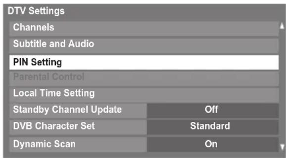TOSHIBA 32MV732 - Setting the PIN - 2