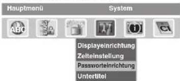 TOSHIBA 26DV615DG - Passworteinrichtung (Kindersicherung) - 1