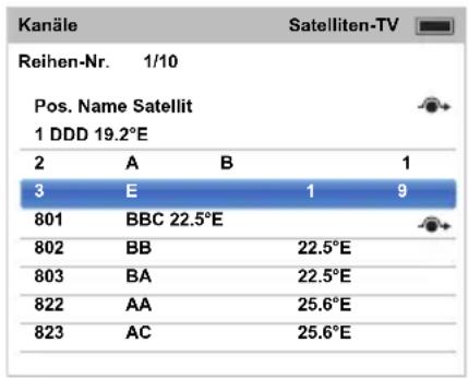 TOSHIBA 42M7463 - Kanäle (Satellit) - 1